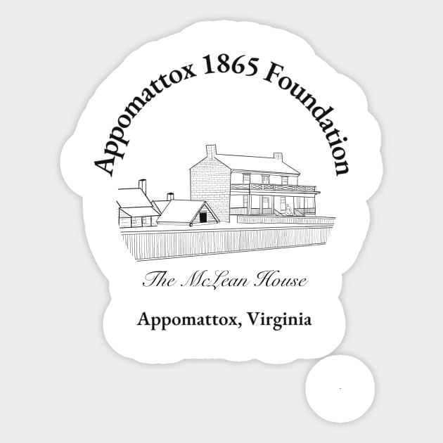 The McLean House Sticker by Appomattox 1865 Foundation